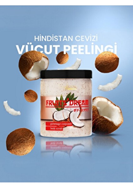 Fruits' Dream Vücut Peelingi Hindistan Cevizi Ekstraktlı 280 ml Cilt Pürüzsüzleştirici