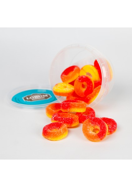 Şeftali Aromalı Yumuşak Şeker (Halka Şekilli) 120 G