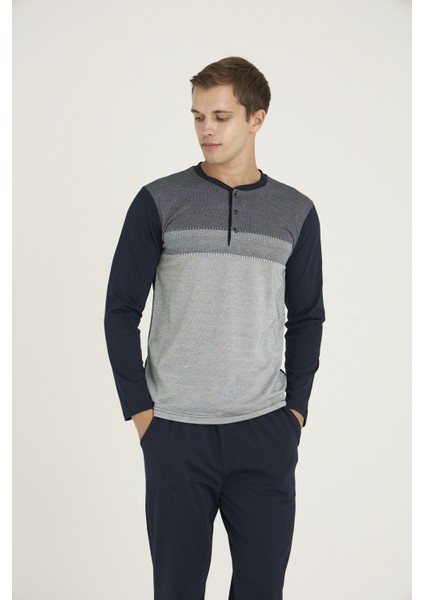 Erkek Midi Yaka Pijama 9218