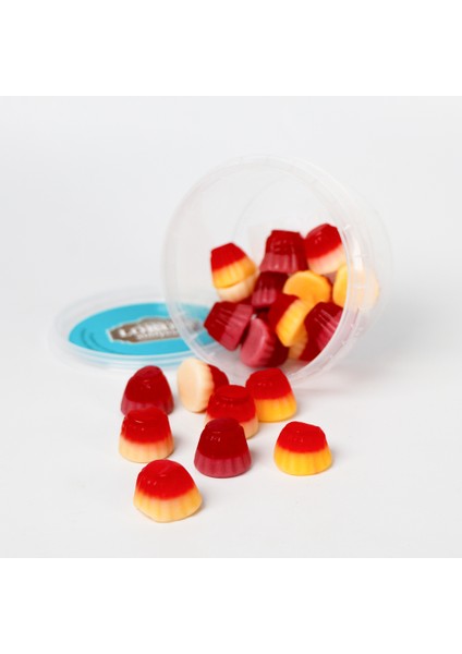 Meyve ve Vanilya Aromalı Yumuşak Şeker (Kek Şekilli) 120 G