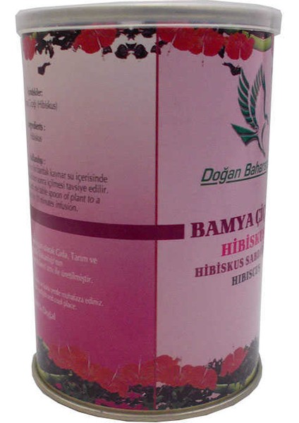 Afrika Bamya Çiçeği Hibiskus Mekke Gülü Doğal 100 gr Teneke Kutu modelleri