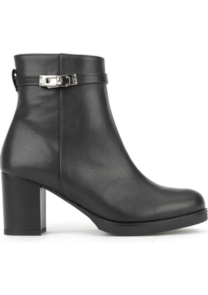 , Kadın Hakiki Deri Bot 1531030Z2599 Siyah