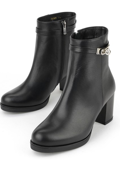 , Kadın Hakiki Deri Bot 1531030Z2599 Siyah indirimleri