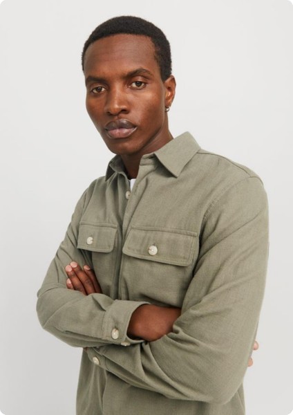 Jack&jones 12274954 Jprccraymond Sprıng Solıd Denık Overshırt fırsatları