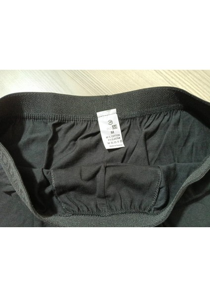 Gold Penye Kumaş Likralı Erkek Boxer - Siyah - Medium - 2li