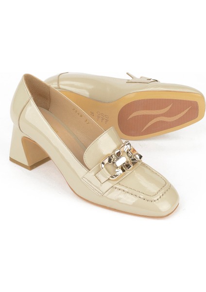 , Kadın Hakiki Deri Ayakkabı 1531030Z2549 Bej fırsatları