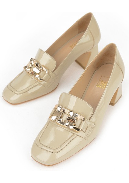 , Kadın Hakiki Deri Ayakkabı 1531030Z2549 Bej indirimleri