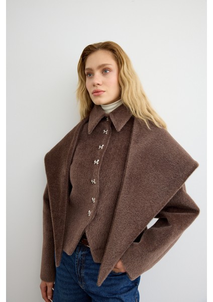 Belden Oturtmalı Atkılı Fox Kaban Acı Kahve