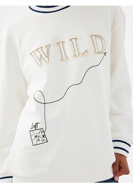 Beyaz Kadın Sweatshirt LF2040718 indirimleri