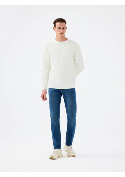 Beyaz Erkek Sweatshirt LF2037183 fiyatları