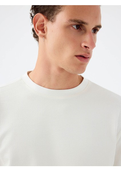 Beyaz Erkek Sweatshirt LF2037183 fırsatları