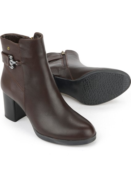 , Kadın Hakiki Deri Bot 1531022Z7571 Kahve fırsatları
