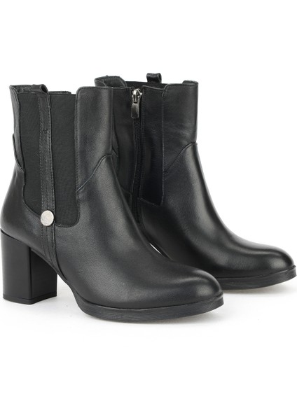 , Kadın Hakiki Deri Bot 1531022Z7546 Siyah indirimleri