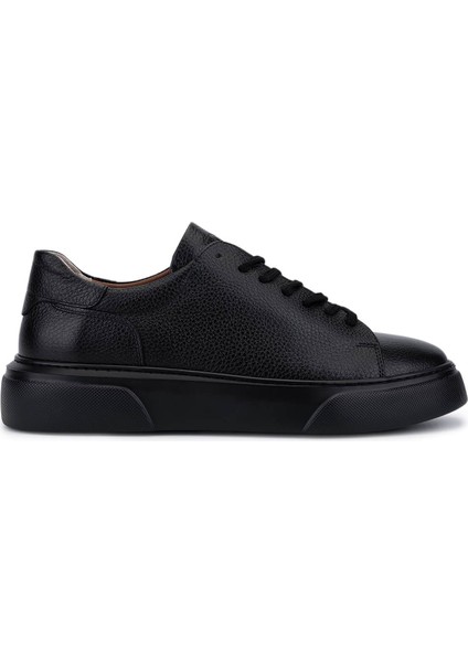 Erkek Hakiki Deri Siyah/siyah Sneakers & Spor Ayakkabı 1166 25501 Erk Ayk SK25-26 Sıyah Dr/sıyah
