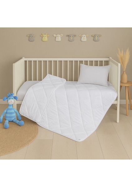 Foçatex %100 Pamuk Dolgulu Bebek Yorganı (Pamuk Bebek Yastık Hediyemizdir) 100 x 150 cm fırsatları