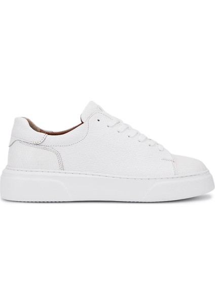 Erkek Hakiki Deri Beyaz Sneakers & Spor Ayakkabı 1166 25501 Erk Ayk SK25-26 Beyaz