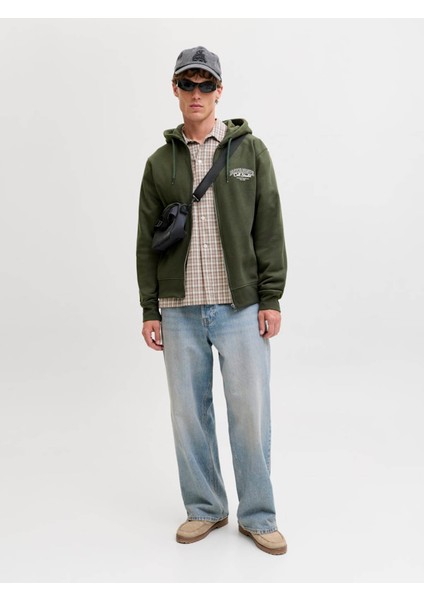 Jjmakoto Haki Erkek Sweatshirt 12278607 fırsatları