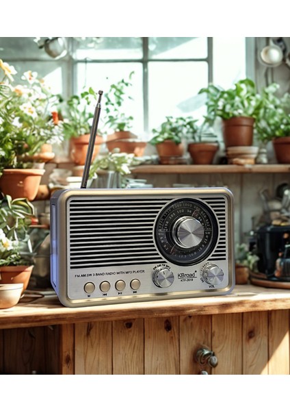 Gümüş Retro & Vintage Nostaljik Radyo Bluetootlu Fenerli Mini Kibar Fm Radyo - Bluetooth Hoparlör (Videolu Ürün) fırsatları