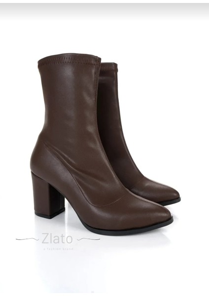 Kadın Kahverengi Streç Bot