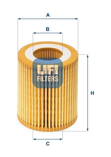Ufı 2504900 - Yağ Filtresi Astra H-Vectra C-Sıgnum-Zafıra B 1.9 Cdtı-Croma-Grande Punto 1.9 Mtj