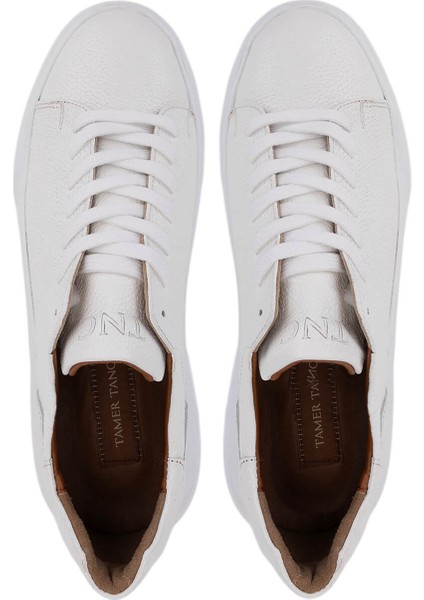 Erkek Hakiki Deri Beyaz Sneakers & Spor Ayakkabı 1166 25501 Erk Ayk SK25-26 Beyaz indirimleri