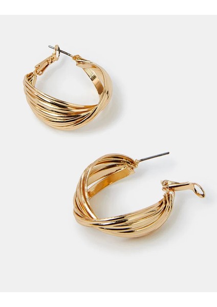 Twisted Hoop Küpe