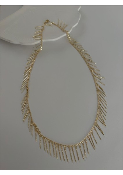 Özel Seri Çubuk Sallantılı Y Model Gold Kolye indirimleri