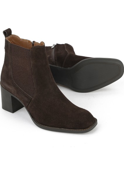 , Kadın Hakiki Deri Bot 1531020Z9805 Kahve fırsatları