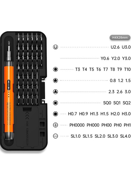 Elektrikli Tornavida Seti Hassas Güç Alet Kiti Şarj Edilebilir Kablosuz Mini Küçük Bitler Mobil Hücre Bilgisayarı Turuncu (Yurt Dışından) indirimleri