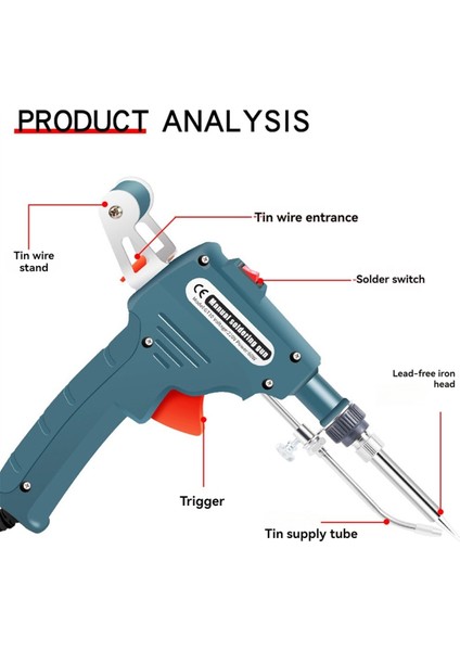 Otomatik Olarak Lehimleme Aracı 60W Elde Dahili Isıtma Otomatik Olarak Teneke Alet Kaynağı Araçları 110V Us Fişini Gönder (Yurt Dışından) fırsatları