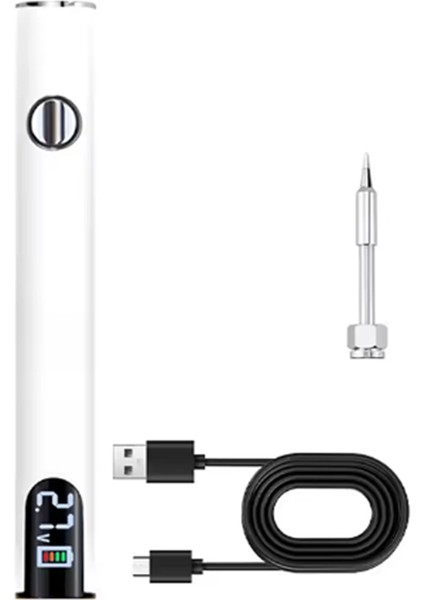 Kablosuz Şarj Elektrikli Lehimleme Demir Lehim Ayarlanabilir Voltaj ve Taşınabilir Hızlı Şarj Onarım Kaynak Araçları B (Yurt Dışından)