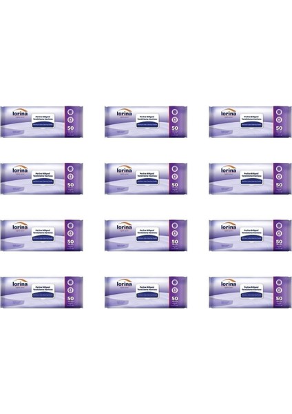 Lorina Perine Bölgesi Temizleme Havlusu 50'li x 12 Adet