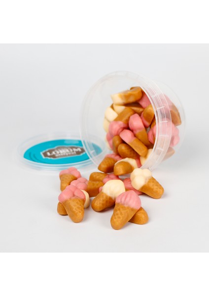 Karışık Aromalı Yumuşak Şeker (Dondurma Şekilli) 120 G
