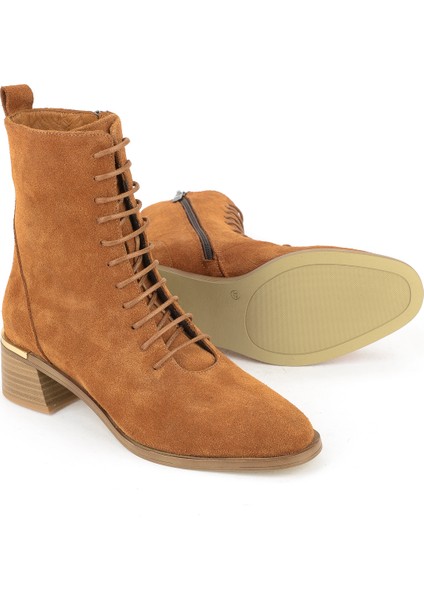 , Kadın Hakiki Deri Bot 1531050Z26103551K2 Taba