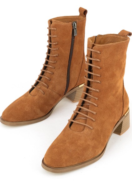 , Kadın Hakiki Deri Bot 1531050Z26103551K2 Taba