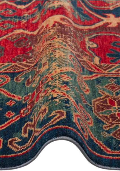 Cadis Kdm 01 Navy Red Vintage El Emeği Yüksek Kara Tezgah Halısı modelleri