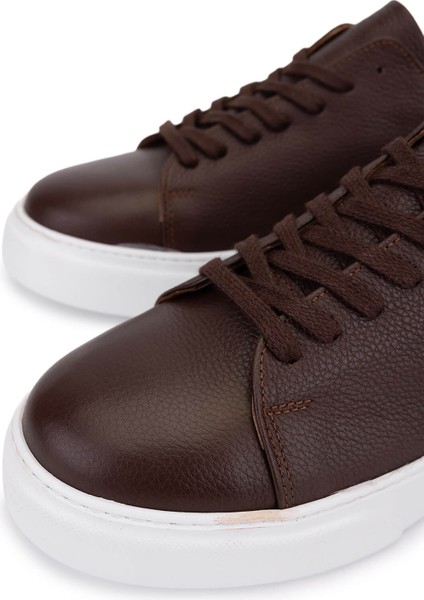 Erkek Hakiki Deri Kahverengi Sneakers & Spor Ayakkabı 1166 25501 Erk Ayk SK25-26 Kahve modelleri