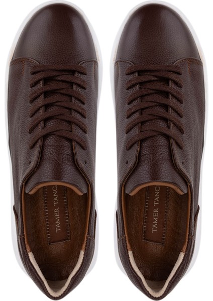 Erkek Hakiki Deri Kahverengi Sneakers & Spor Ayakkabı 1166 25501 Erk Ayk SK25-26 Kahve indirimleri