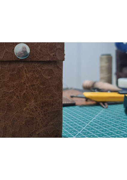 Hakiki Deri El Yapımı Kartlık Çift Taraf Çift Yön indirimleri