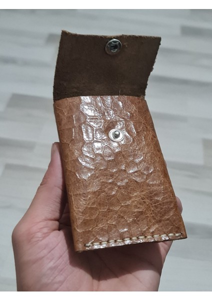 Hakiki Deri El Yapımı Kartlık Çift Taraf Çift Yön