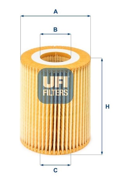 Ufı 2506900 - Yag Fıltresı Mercedes OM642 W203 W204 C219 C218 W211 W212