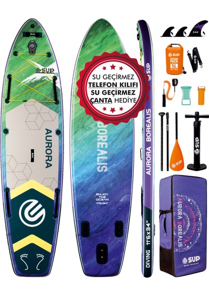 Suplimanı 350X86X15 Supboard Paddle Board Şişme Sörf Tahtası Tam Set Sup Board