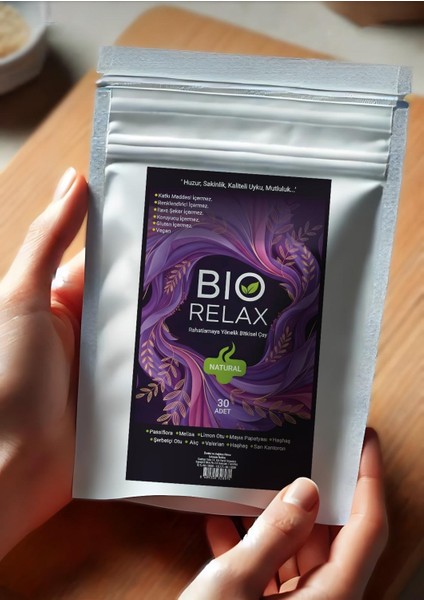 Bio Relax Uyku,stres,destek Yardımcısı 30'lu Bitkisel Çay