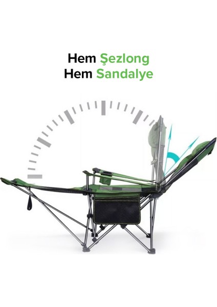 Şezlong Tipi Katlanabilir Kamp Sandalyesi modelleri