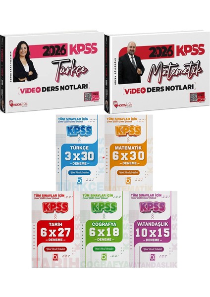 2026 Kpss Türkçe Matematik Video Ders Notları - 5 Ders 31 Deneme