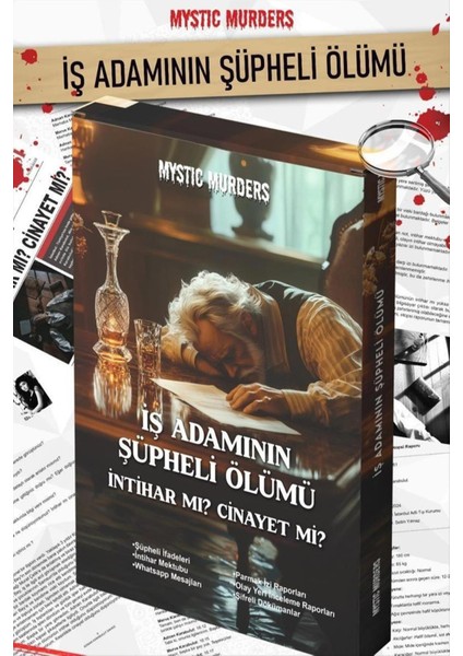 Depomix Iş Adamının Şüpheli Ölümü Dava Çözme Oyunu-Gri fiyatları