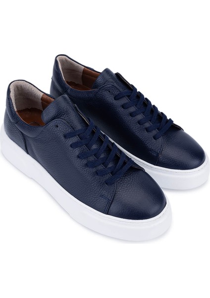 Erkek Hakiki Deri Lacivert Sneakers & Spor Ayakkabı 1166 25501 Erk Ayk SK25-26 Lacıvert fiyatları