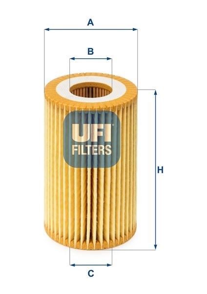 Ufı 2502200 - Yağ Filtresi Clıo 1.2 98-03 - Kng 1.2 97- -Exp 1.2 97- - Twng 1.2 96-