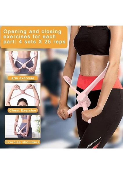 Kol ve Üst Vücut Egzersiz Aleti | Direnç Bandı ile Kol, Omuz ve Göğüs Kas Güçlendirme Fitness Cihazı