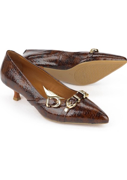 , Kadın Hakiki Deri Ayakkabı 1531050Z26104802K Acı Kahve fırsatları